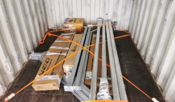 Qatar bound: Eurojumper bungee trampoline 1in1 shipped in a 20’ container to LEISURE.qa